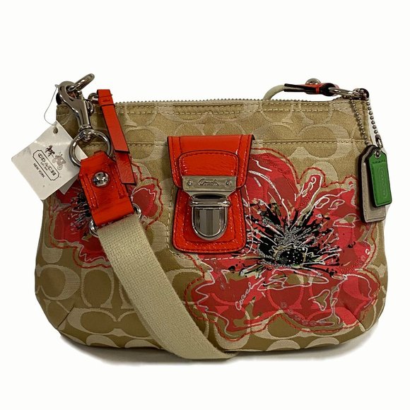 Coach Handbags - COACH 47075 Poppy Signature Floral Swing Pack